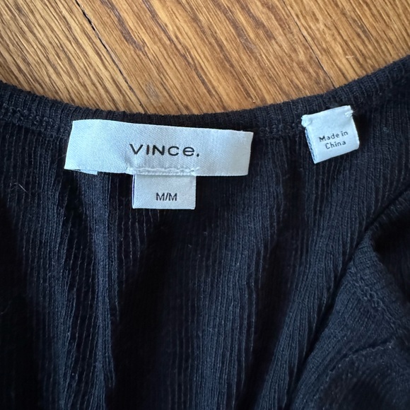 Vince, thin sweater long sleeve button down top. Size M - Picture 2 of 3